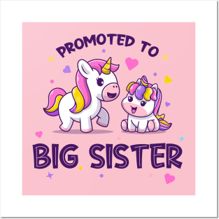 Promoted to big sister (on light colors) Posters and Art